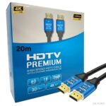 20m Premium High Speed HDMI 2.0 Cable 4K UHD, Gold-Plated Connectors