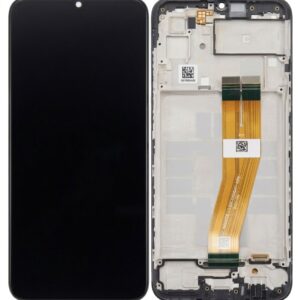 Samsung Galaxy A03 SM-A035G black LCD screen replacement, compatible with 2022 model, front view