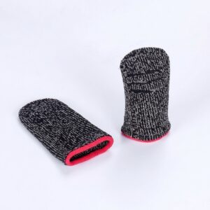 ZT-1b Silver Fiber Ultrathin Mobile Game Finger Sleeve for touchscreen gaming, breathable and precision-sensitive