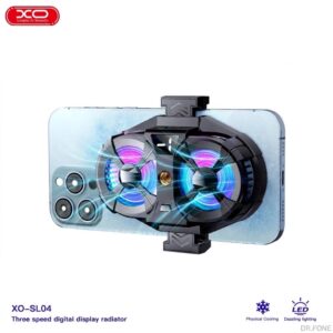 SL04 dual fan semiconductor heat sink for live streaming, efficient dual-fan cooling accessory for electronic devices