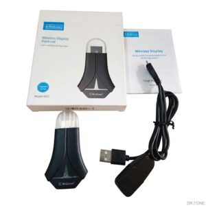 MiraScreen K12 Wireless Screen Mirroring Receiver sleek design for streaming and device screen sharing