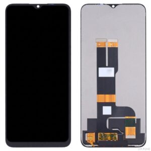 Original LCD screen replacement for OPPO Realme C31 in black without frame, high-quality display