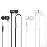 XO EP31 wired in-ear earphones with 1.2m silicone cable and 3.5mm jack, universal compatibility