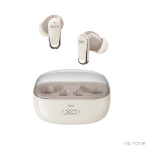 G42 Golden Bud Dual-Mic ANC+ENC TWS Earbuds in golden color, featuring advanced noise cancellation.