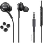 AKG Samsung EO-IG955 black in-ear earphones with 3.5mm jack, ergonomic fit, tangle-free cable, and in-line remote