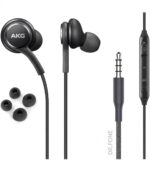 AKG Samsung EO-IG955 black in-ear earphones with 3.5mm jack, ergonomic fit, tangle-free cable, and in-line remote
