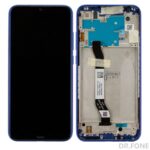 Original Xiaomi Redmi Note 8T LCD display replacement with blue frame, genuine part for screen repair
