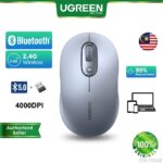 UGREEN Dual Mode Wireless Mouse, Silent, 4000 DPI, Bluetooth & 2.4GHz