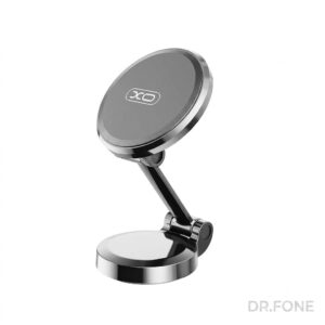 C133 Magnetic 360° Rotating Metal Phone Bracket with square and round iron plates included