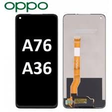 OPPO A76 / A36 (4G) 2022 LCD Screen Replacement in Black - high-quality, compatible display part