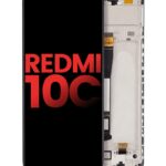 Xiaomi Redmi 10C LCD Assembly with Frame, Aftermarket Plus version, pre-installed screen and digitizer