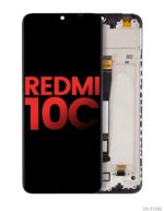 Xiaomi Redmi 10C LCD Assembly with Frame, Aftermarket Plus version, pre-installed screen and digitizer