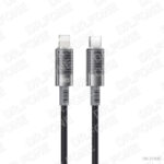 XO NB-Q282A 30W PD USB-C to Lightning cable, 1.0m length, black color, suitable for fast charging Apple devices