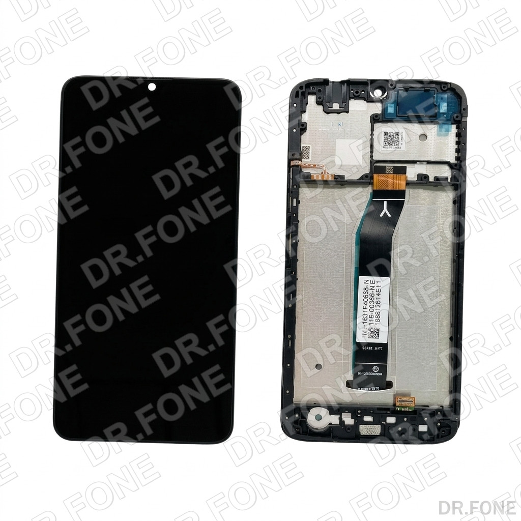 DRFONE-IMG-1 Xiaomi Redmi A3 4G 2024 LCD display with touchscreen and black frame, replacement part