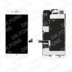 A Grade refurbished white LCD display assembly compatible with iPhone 8 Plus (2017) - front view
