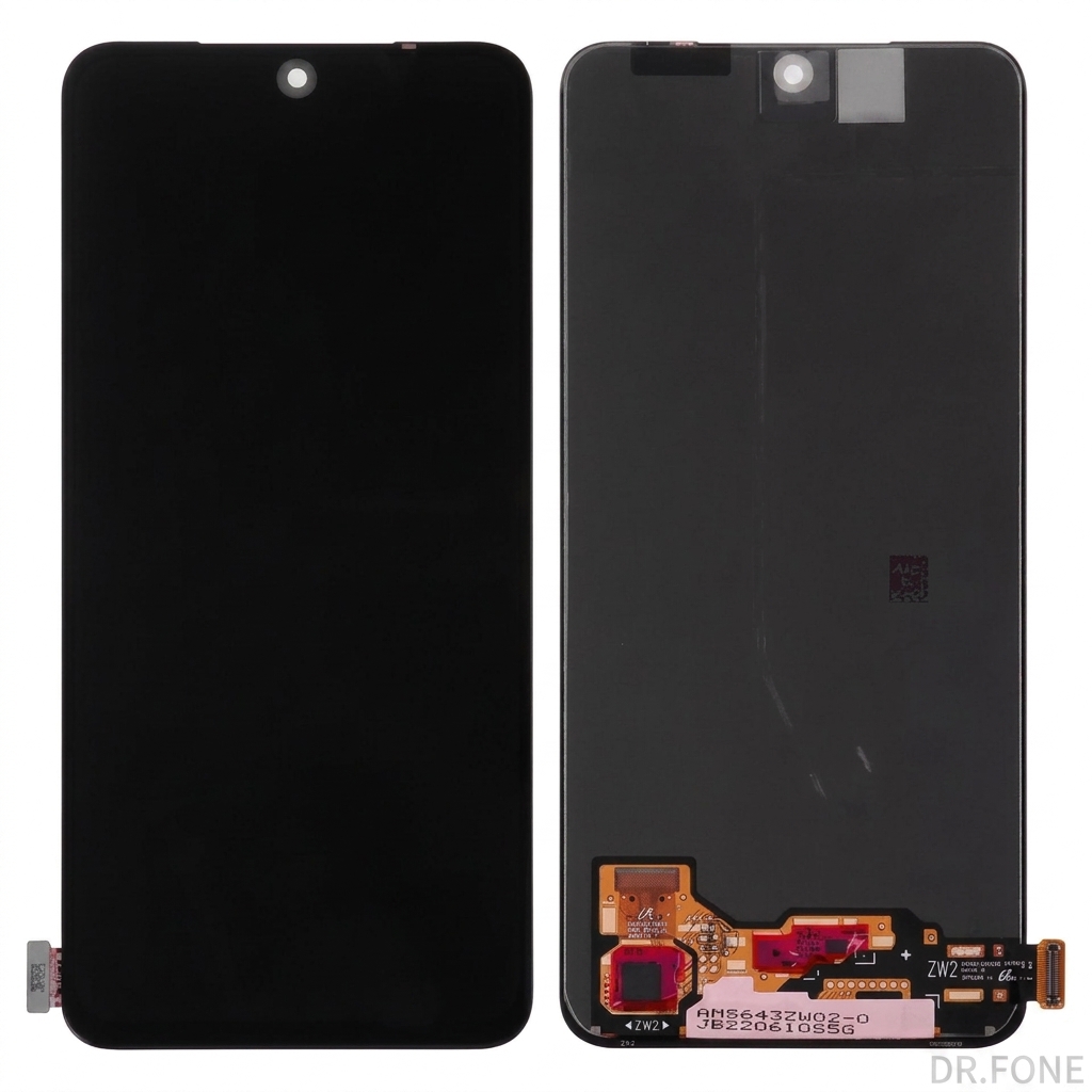 DRFONE-IMG-2209 OLED screen replacement for Xiaomi Poco M4 Pro 4G, Redmi Note 11, Note 11S, Note 12S, black color