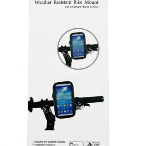Green On weather resistant bike mount for stand, durable mobile phone holder for bicycles, all-weather protection