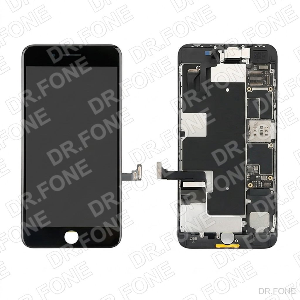 DRFONE-IMG-1 iPhone 7 Plus LCD replacement black A Grade screen for 2016 model, high-quality refurbished display