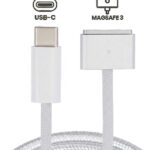 140W USB-C to MagSafe 3 braided charging cable, 1.8m length, for MacBook Pro and Air (2021-2023), durable tangle-resistant