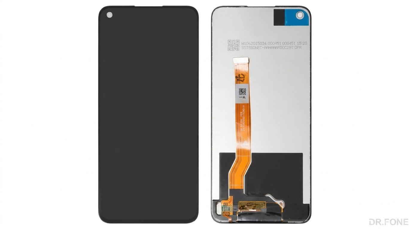DRFONE-IMG-2087 Black LCD screen replacement for Realme 9 5G, 9 Pro 5G, and OnePlus Nord CE 2 Lite 5G (2022)