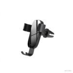 XO C37 Gravity Car Phone Holder in black for air vent mount, universal fit for smartphones