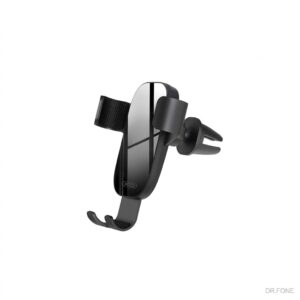 XO C37 Gravity Car Phone Holder in black for air vent mount, universal fit for smartphones