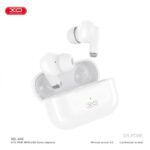 X40 Nuoke TWS Bluetooth Headset in white, true wireless earbuds with charging case, compact and modern design