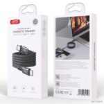 NB-Q267 Magnetic Braided Type-C to Type-C 60W Data Cable 1M, durable, fast charging, magnetic connectors