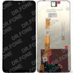 Black LCD replacement display for OPPO A60 4G, Realme C65 4G/5G (2024), high-quality smartphone repair part.