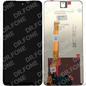 Black LCD replacement display for OPPO A60 4G, Realme C65 4G/5G (2024), high-quality smartphone repair part.