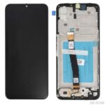 Samsung Galaxy A22 5G (A226) LCD screen replacement in black, front view, genuine part for 2021 model