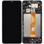 Refurbished LCD Assembly with Frame for Samsung Galaxy A12 A125/A127, includes LCD, digitizer, and frame