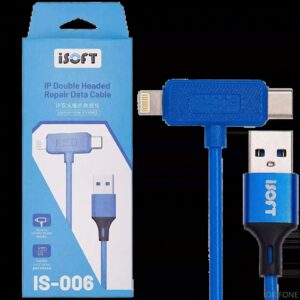 ISOFT IS-006 dual interface repair data cable for iPhone diagnostic and flashing tools sold at DR.FONE store in Cyprus