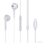 EP70 Lightning Wired Earphones for iPhone, digital call quality, not Bluetooth, white color