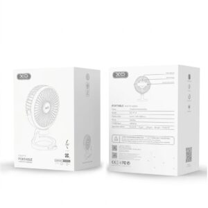 MF79 6-inch desktop fan with adjustable angle and 2400mAh battery, suitable for desktop or tabletop use