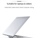 C87 compact notebook stand, lightweight and stable support for laptops, foldable portable design