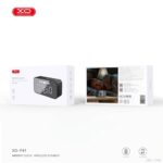 F41 Mirror Clock Bluetooth Speaker with large digital time display and stylish mirror finish