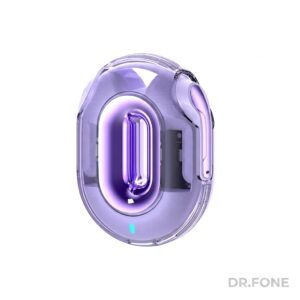 XO-X43 Colorful Neckband TWS Earbuds with transparent shell, metallic accents, and ergonomic design