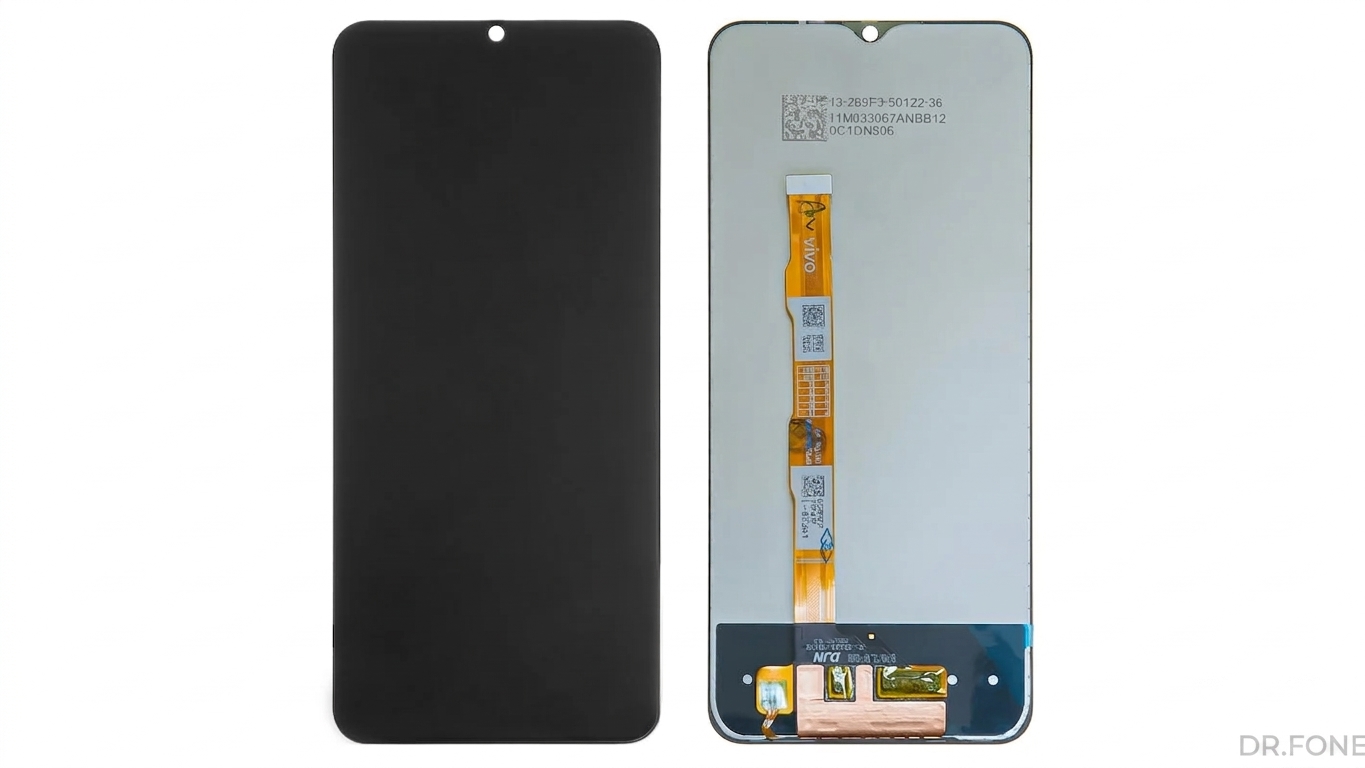 DRFONE-IMG-2177 VIVO Y20, Y20i, Y20S, Y12s, Y12A black LCD display replacement screen compatible with 2020 and 2021 models