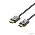 Rixus 8K HDMI Cable 2m – Premium 48Gbps, Braided, Space Gray