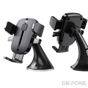 XO C89 universal phone holder for car dashboard and windshield, adjustable and secure grip