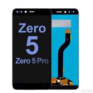 Infinix Zero 5 original black LCD screen replacement, genuine part for repairing damaged or unresponsive displays