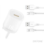 XO L157 18W USB-A QC3.0 Fast Wall Charger, UK Plug, White