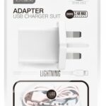 L99 (UK) 2.4A Home Charger with Lightning cable NB103, UK plug, includes compatible Lightning cable for Apple devices