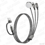 XO-CX040 100W USB-A/USB-C 3-in-1 Fast Charging Braided Cable 1.2m