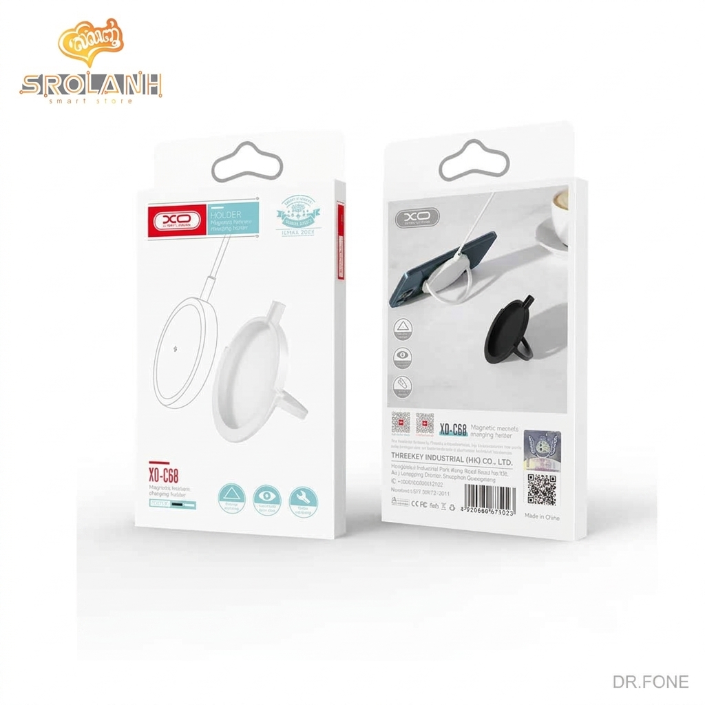DRFONE-IMG-1 XO C68 Magnetic Wireless Charging Holder with strong magnetic mount and wireless charging capabilities