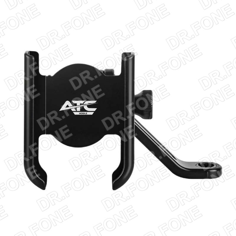 image_20251120122128_170_186_1 ATC Mobile Aluminum Motorcycle Rearview Mirror Phone Mount, Black - Image 1
