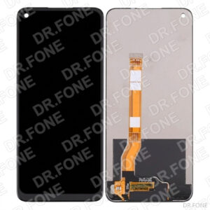 Black LCD display replacement for OPPO A96, Realme 8i, Realme 9i, Narzo 50 (4G, 2022) - front view