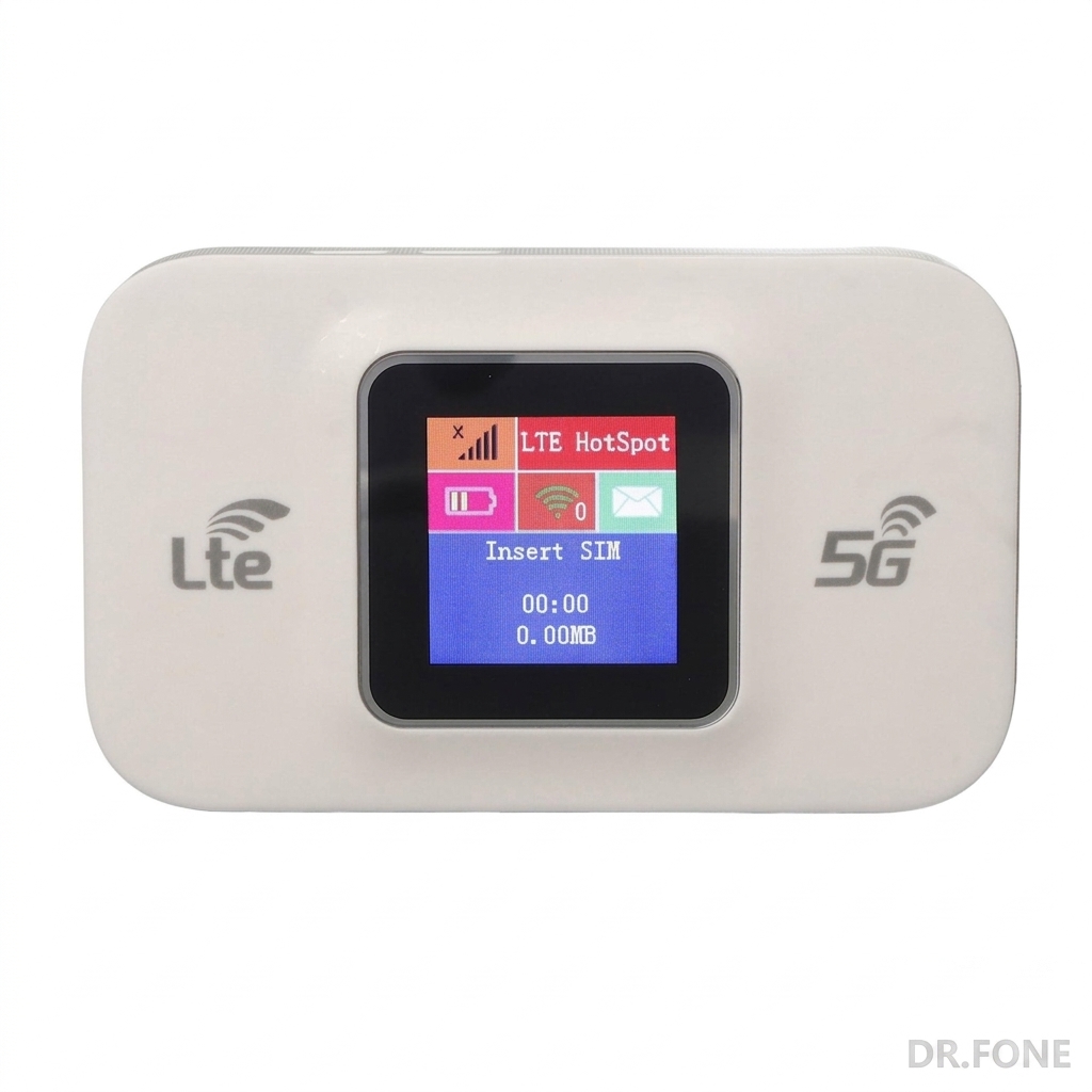 DRFONE-IMG-1 TX02 3000mAh Portable WiFi Hotspot for European Band, compact design, ideal for travel and on-the-go internet access