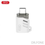 NB256B USB-A female to Type-C OTG adapter with lanyard for connecting accessories to USB-C devices